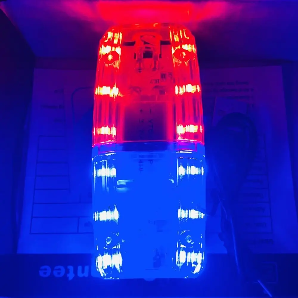 4 Modes Police Shoulder Clip Light Flashing Safety Patrol Warning Safety Lights with Clip High Brightness