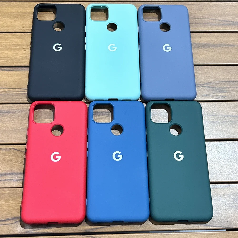 For Google Pixel 5 5A Case Liquid Silicone Soft TPU Back Cover For Pixel 5 5a Shockproof Protective Coque