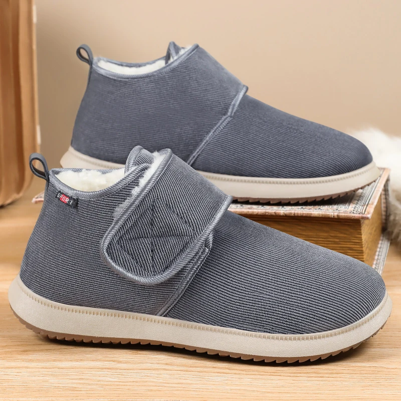 

Cotton Shoes for Men in Winter Warm Snow Boots for Outdoor Comfort Lightweight Short Boots Thick Soled Comfortable Cotton Boots