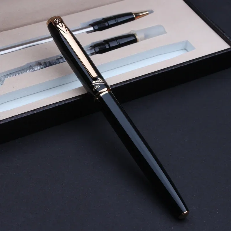 Hot Hot Pattern Hero 1079 Black Metal/Gold Ballpoint Pen Fine 0.5mm Nib Financial Business Ball Pen Stationery Cute Gifts Writi