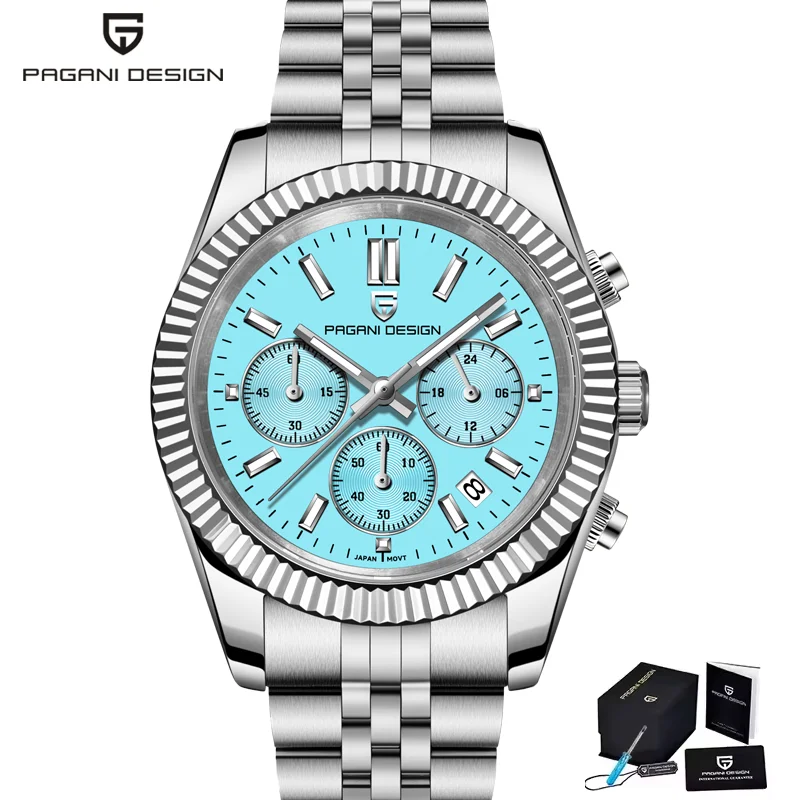 

Новинка 2024, мужские кварцевые часы PAGANI DESIGN PD1814, роскошные водонепроницаемые светящиеся наручные часы из нержавеющей стали, спортивные Reloj Hombre