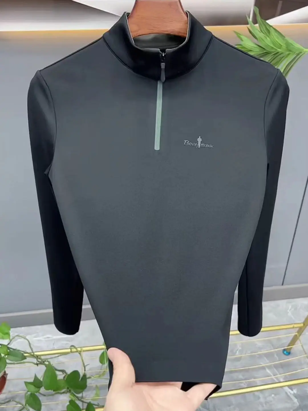 

Men's Hoodie Sweatirt Stand Collar f Zipper Fce Outdoor Sports T-irt Winter Warm Casual Sle Youth Faion