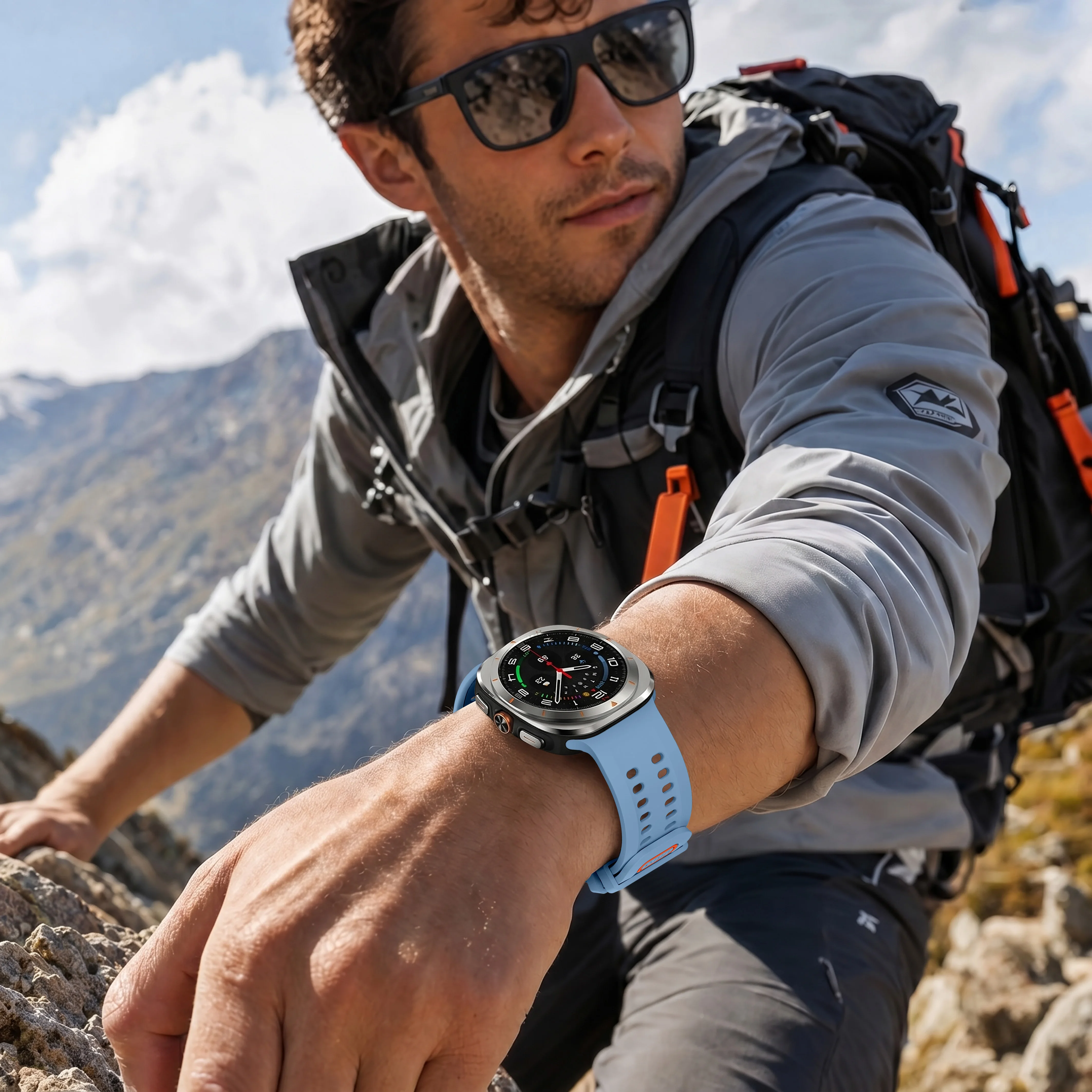 Sportliches Weiches Silikonarmband für Samsung Galaxy Watch Ultra2, Nahtloses Armband für Galaxy Ultra 2025 47mm Zubehör – Detail 31