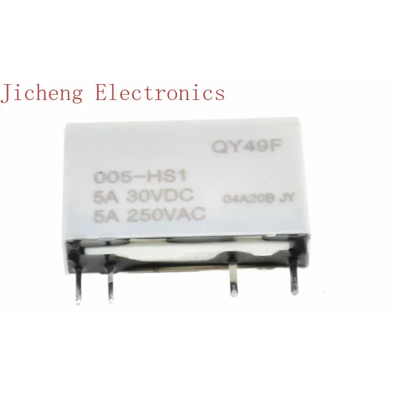 

10PCS QY49F-005 012 024 -HS1 5A 30VDC One set conversion four-leg replacement HF49FD series