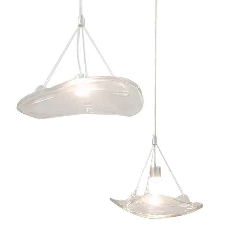 

SANDYHA современная роскошная минималистичная светодиодная люстра из скандинавского стекла для гостиной, столовой, спальни, салона, элегантное домашнее освещение