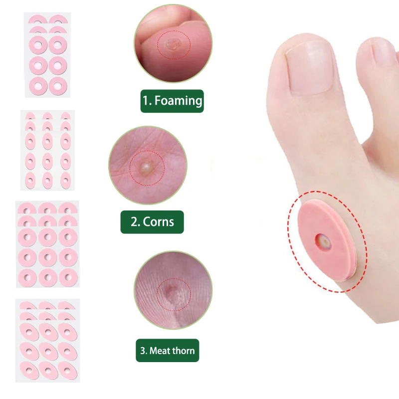 Foam Round Chicken Eye Patchs﻿ Foot Protectors Pads Corn Killer Calluses Plantar Warts Plaster Medical Sticker Toe Protector