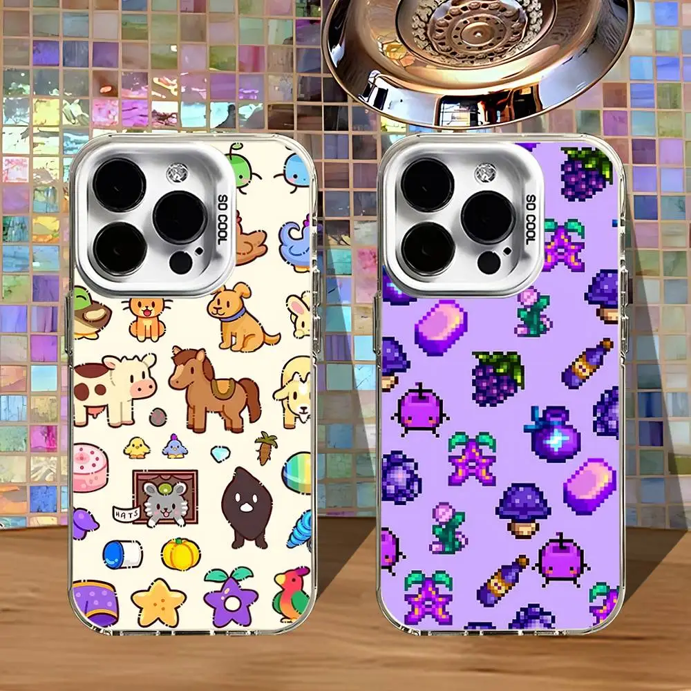 

S-Stardew V-Valley Phone Case For iPhone 16,15,14,13,12,11,Pro,XS,Max,Plus,Mini,SE4,E White Matte Shockproof Cover