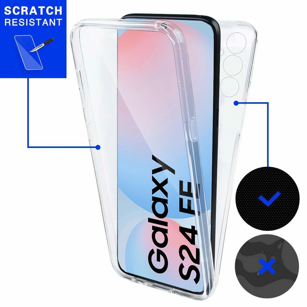 Lens screen Protector case For Samsung S24 FE Galaxy S24 Ultra FE Plus 360° Full Protection shockproof phone shell S24＋ S24FE