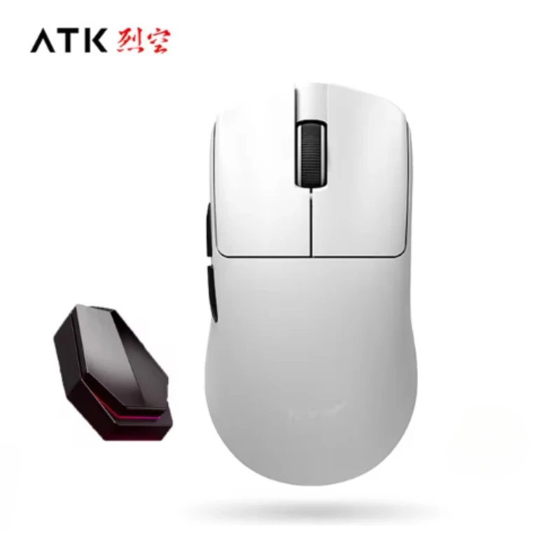 Atk Blazing Sky F1 Pro Mouse Wireless Dual Mode Paw3950 Lightweight 8k Gaming Customized Mouse for Keyboard Computer Desktop