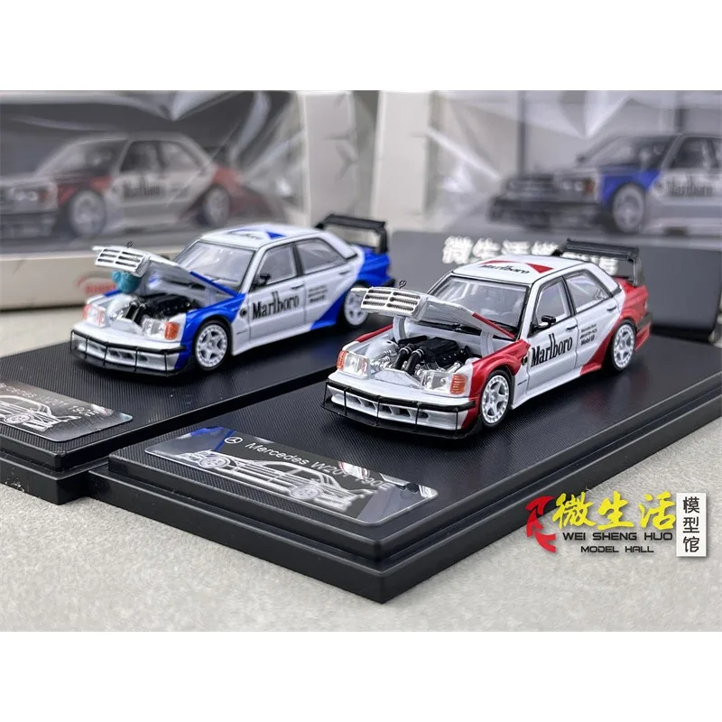 RM 1:64 W201 190E modification - realistic static alloy car model, boys' holiday gift toy, adult collection piece.