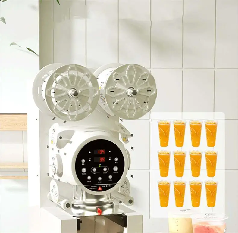 95/90 범용 컵 씰링 기계 상업용 완전 자동 지능형 컵 실러 Seladorar Capsuleuse