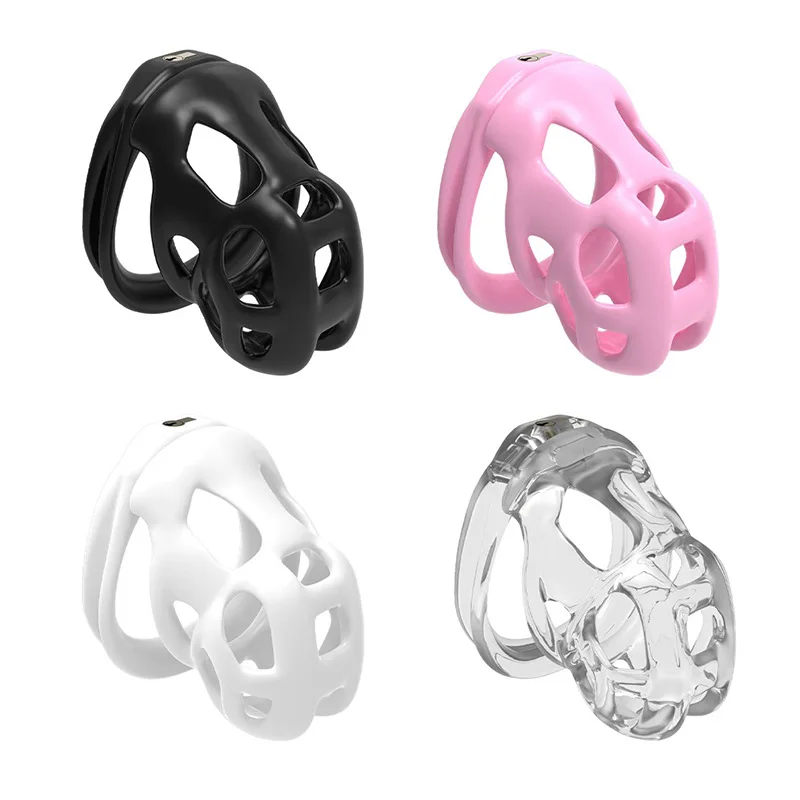 2026 NEW Mini Mamba Male Chastity Device Breathable Cock Cage Mini Lock with 4 Penis Rings Bondage Fetish Adult Sex Toys for Men