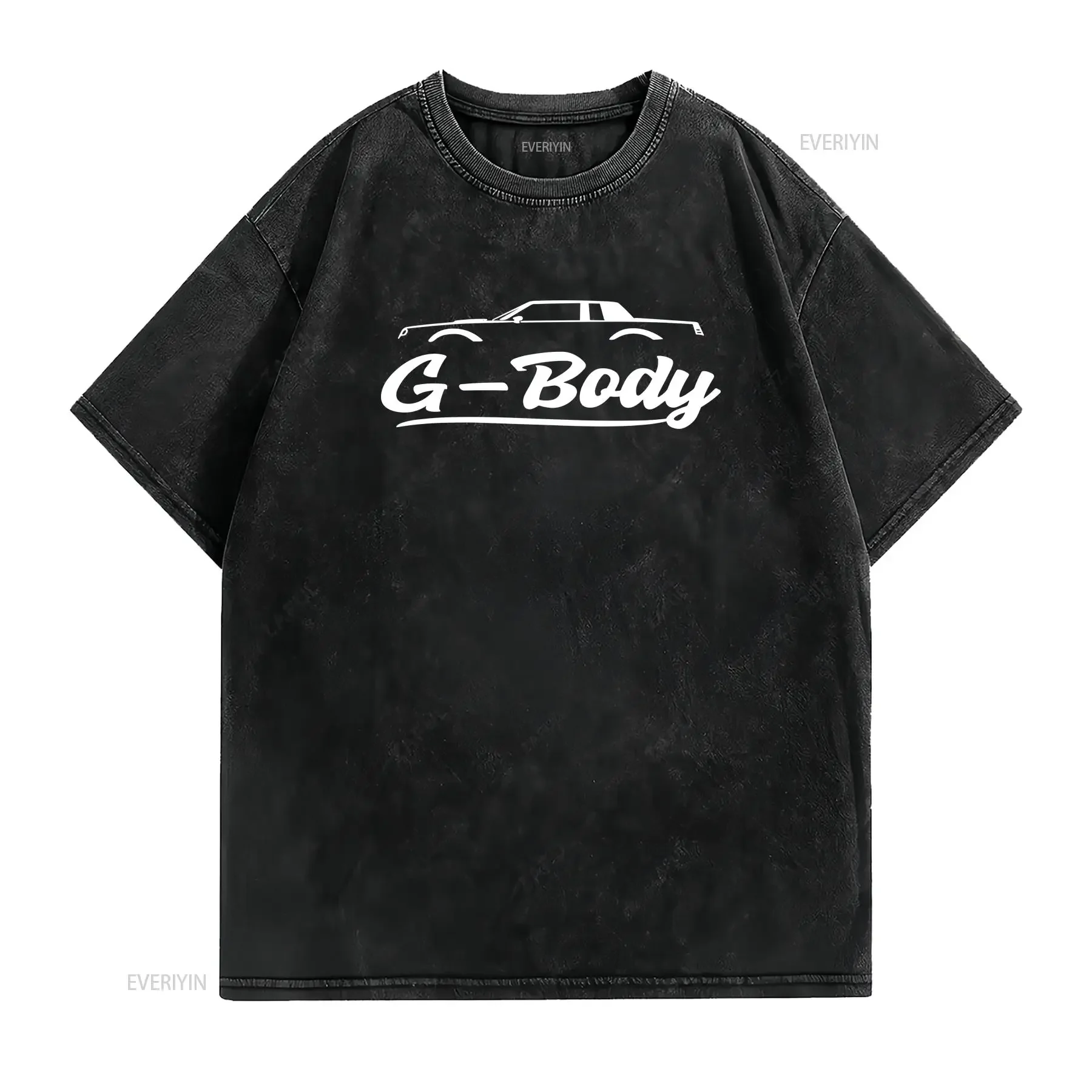 G Body shirt free decal with purchase vintage Washed Slightly Stretched Unisex streetwear Versatile homme graphic Casual