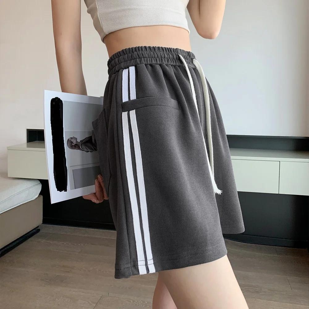 2023 New High Waist Casual Sports Shorts Women's Summer Loose Breathable Versatile Shorts Tripartite Pants Casual Shorts