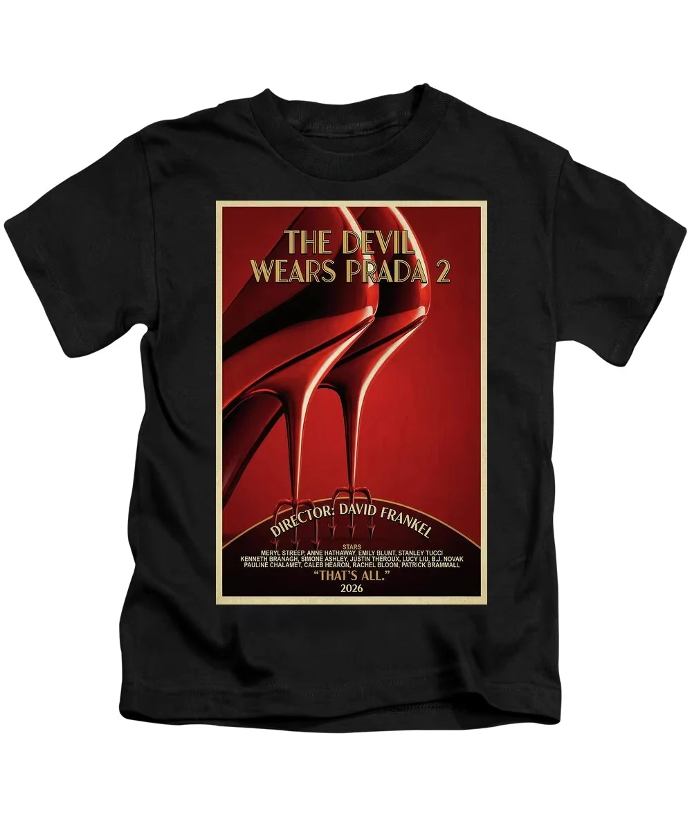 Camiseta Unissex 100% Algodão Estampada The Devil Wears Prada 2 Nova Coleção 2026 - Moda Verão Masculina e Feminina Oversized - Merchandise do Filme