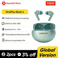 Versión Global OnePlus Buds 4 auriculares inalámbricos AI con cancelación de ruido de llamada 55dB auriculares portátiles impermeables IP55 de largo alcance