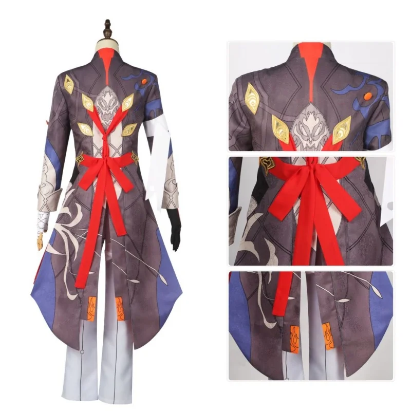 Lame Anime Cosplay Costume pour hommes, uniforme de carnaval, perruque, olympiques d'Halloween, jeu