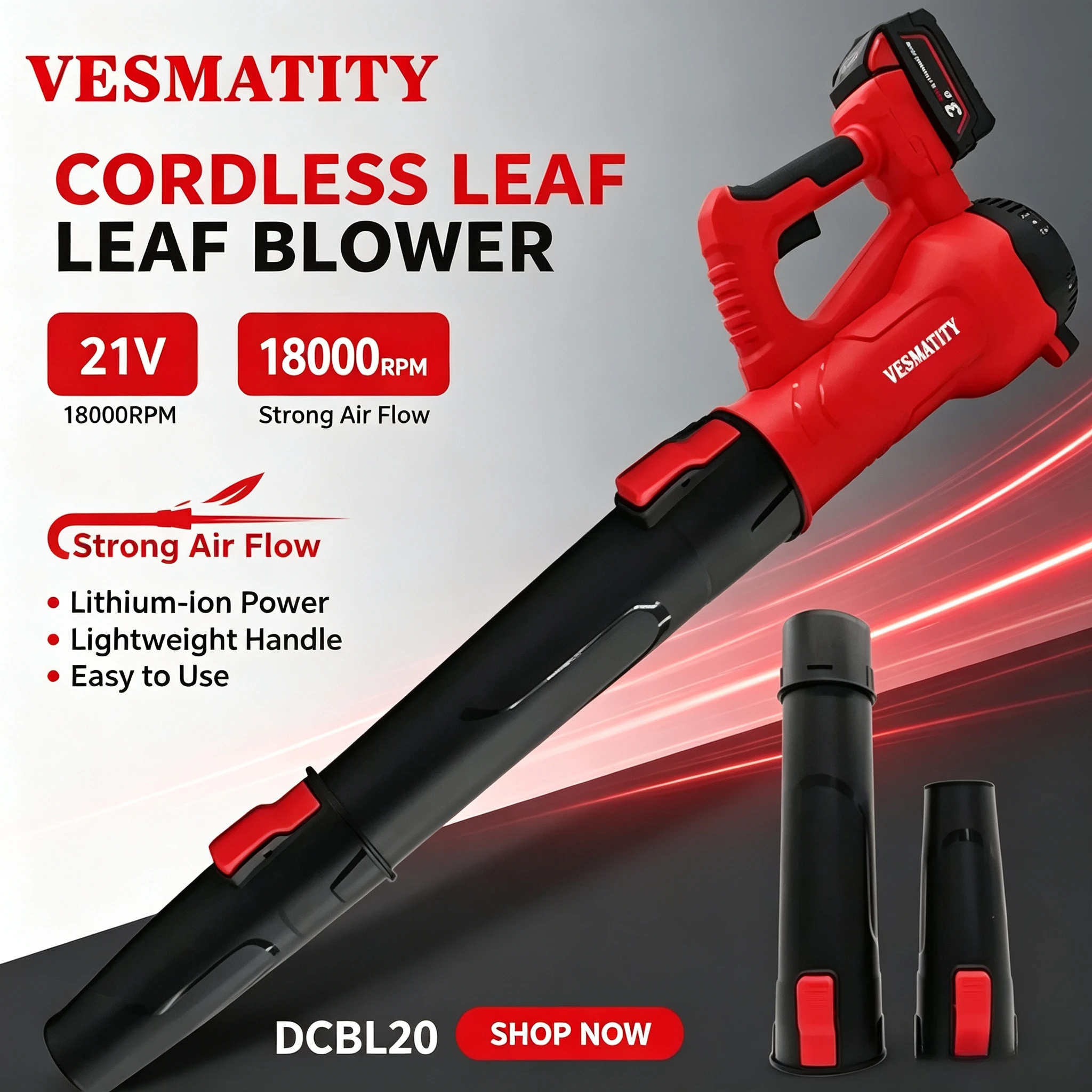 Portable Cordless Air Blower Brushless Handheld Leaf Jet Turbo Blower Power Tool For Milwaukee Battery