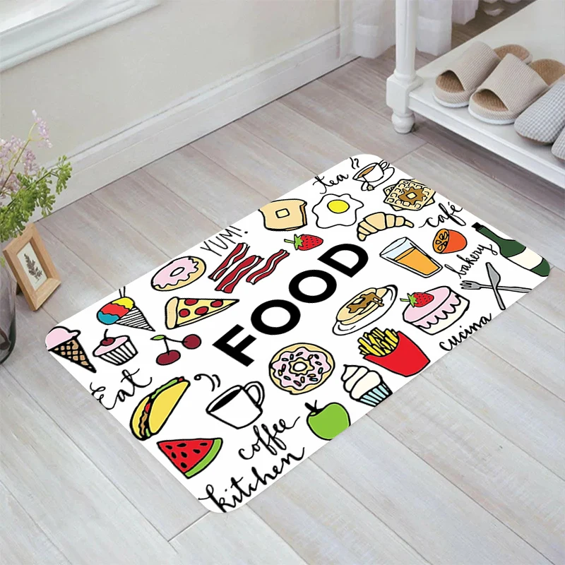 Minimalist Style Kitchen Theme Floor Mat Room Rugs Carpets Home Carpet Entrance of House Balcony Foot Rug Doormat Door Mats Bath