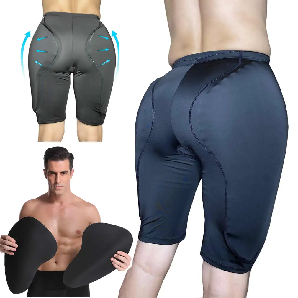 

2PS Sponge Men Padded Butt Lifter Shapewear and Hip Enhancer Booty Padded Underwear Panties Body Shaper Panty Shapewear