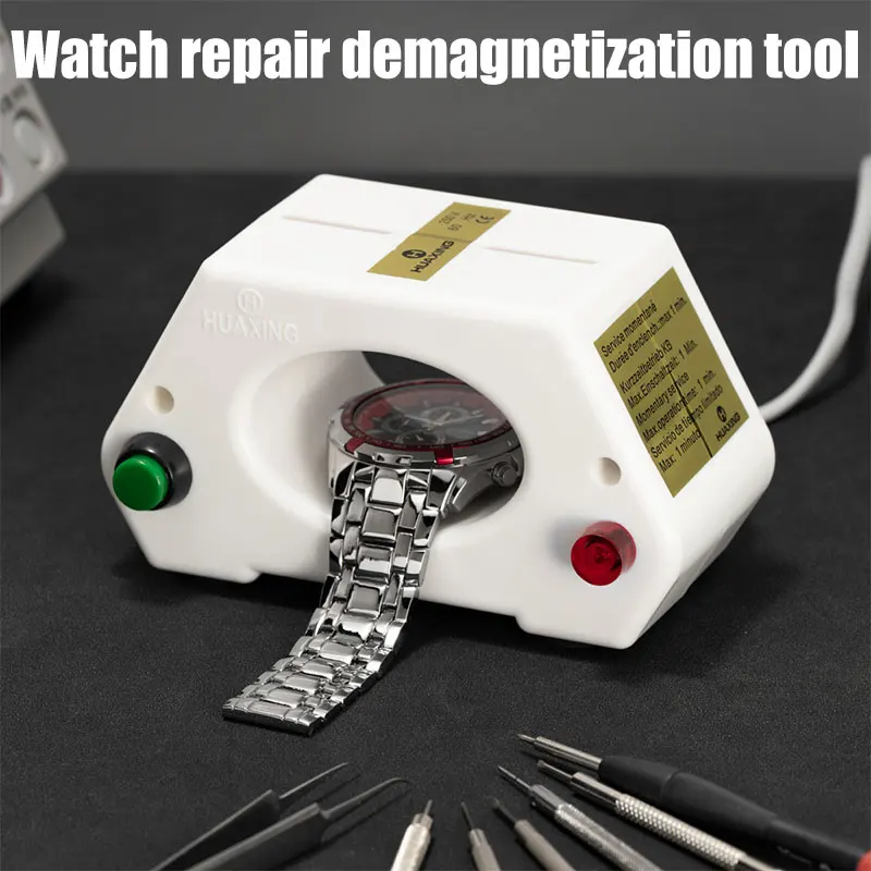ساعة اليد الميكانيكية Demagnetizer ساعة إزالة المغناطيسية ساعة الوقت ضبط الساعاتي ساعة أدوات إصلاح الملحقات الاتحاد الأوروبي/الولايات المتحدة التوصيل