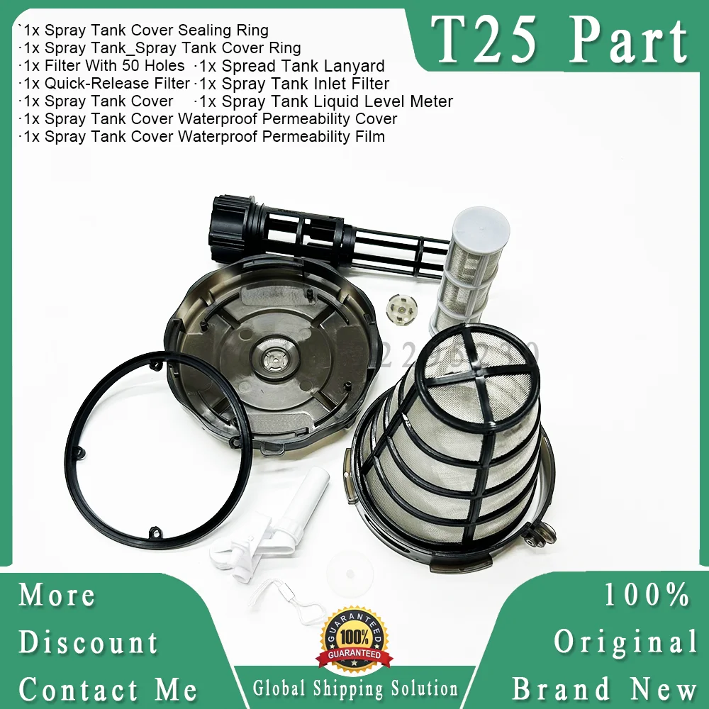 

Original Brand New T25 Water Tank Parts Kit 10pcs/Set for Dji T20P/T25/T40/T50 Agricultural Drone Accessories Repair Parts