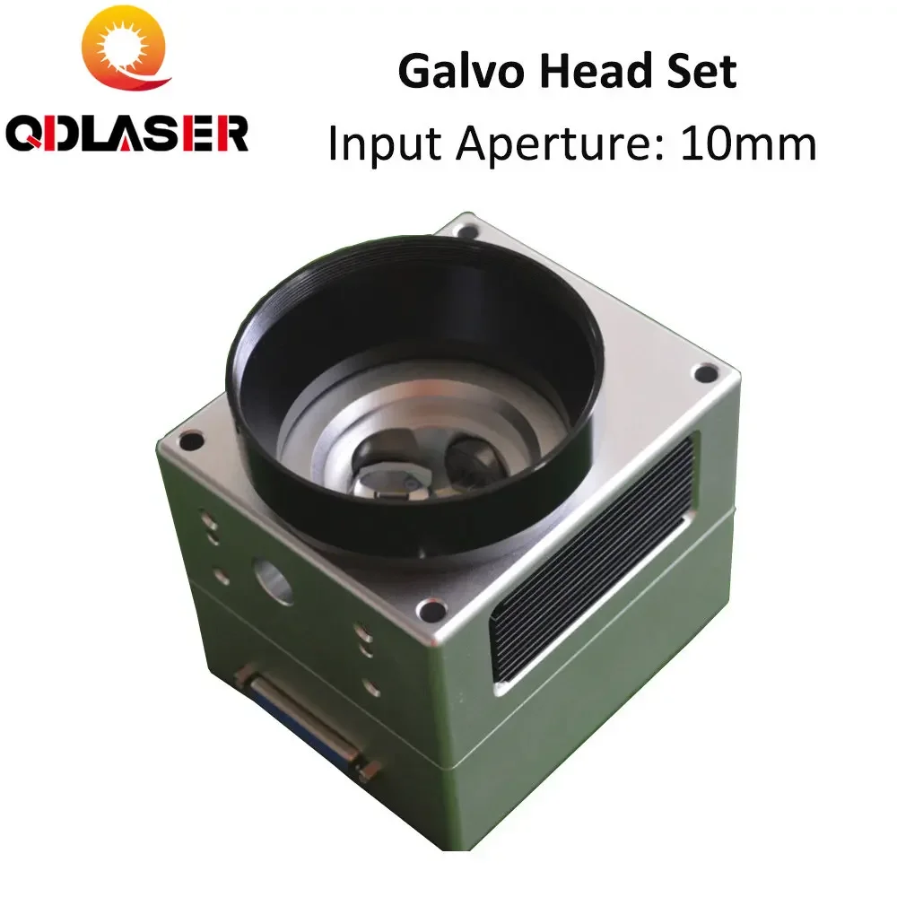 

QDLASER 1064nm Fiber Laser Scanning Galvo Head Input Aperture10mm Galvanometer Scanner with Power Supply Set