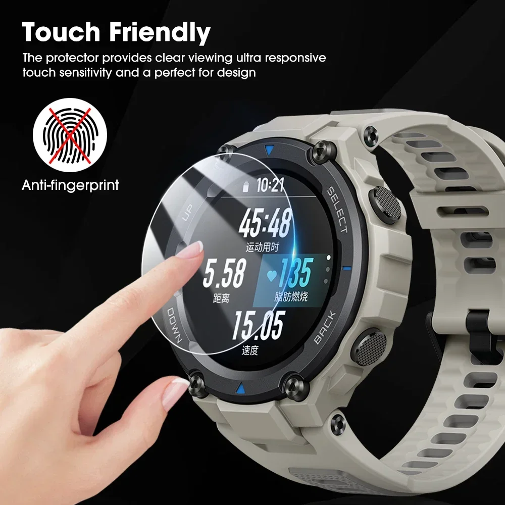 Tempered Glass For Amazfit T-rex 3 2 Pro Hardness HD Clear Film Screen Protector For Amazfit T-rex2 T-rex3 T-rexPro Accessories
