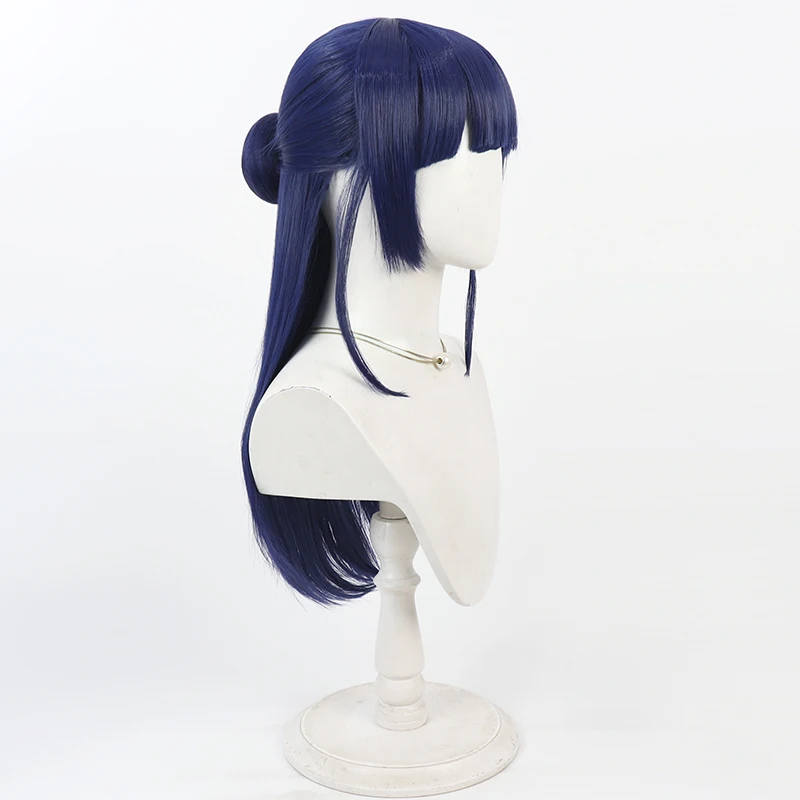 อะนิเมะพริตตี้เคียว อาโอคาเซะ นานะ คอสคอสเพลย์วิกผมปาร์ตี้ฮาโลวีนอุปกรณ์ประกอบฉากผมสังเคราะห์เส้นใยทนความร้อน + หมวกวิกผม