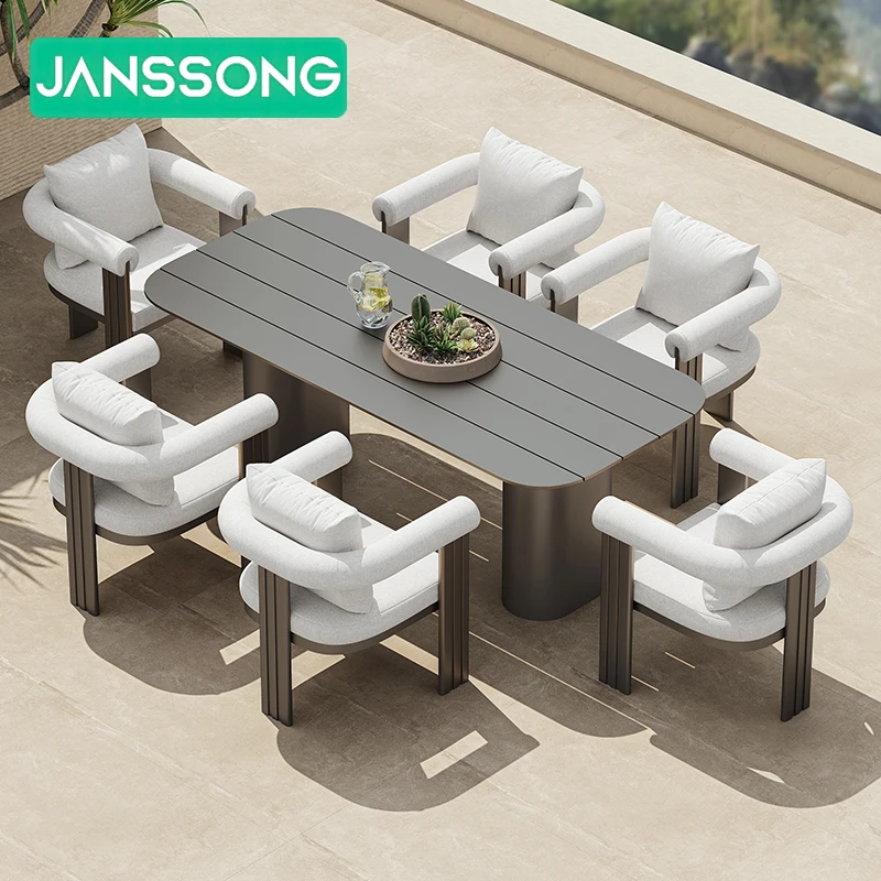 

Patio Dining Set Hotel Outdoor Dining Set Garden Furniture Garden Table and Chairs Outdoor Dining Tables Aluminum Table Set