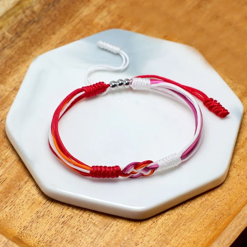 سوار إنفينيتي مثليه، علم مثليه، سوار حبل على الطراز البوهيمي