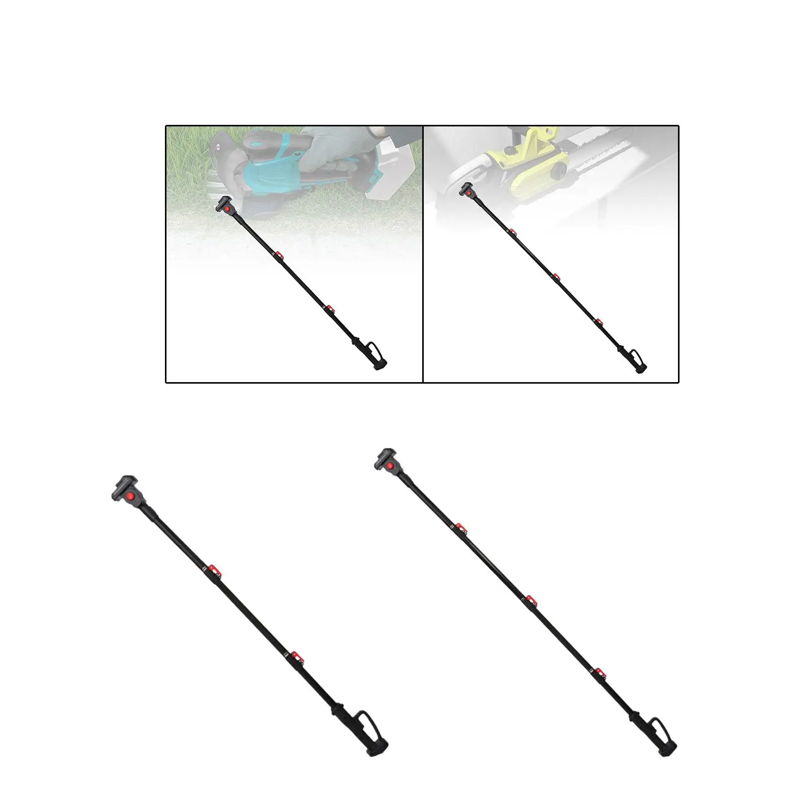 Telescoping Rod Lawn Handheld Chainsaw Part Tool Electric Pruner Attachment Telescopic Extension Pole for Tree Trimming Outdoor