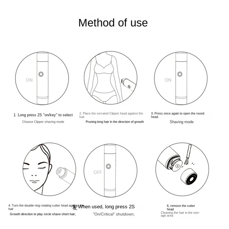 حار بيكيني المتقلب للنساء غير مؤلم إزالة الشعر السيدات مقاوم للماء الرطب والجاف 2 في 1 ماكينة حلاقة للسيدات لشعر العانة وشعر الوجه