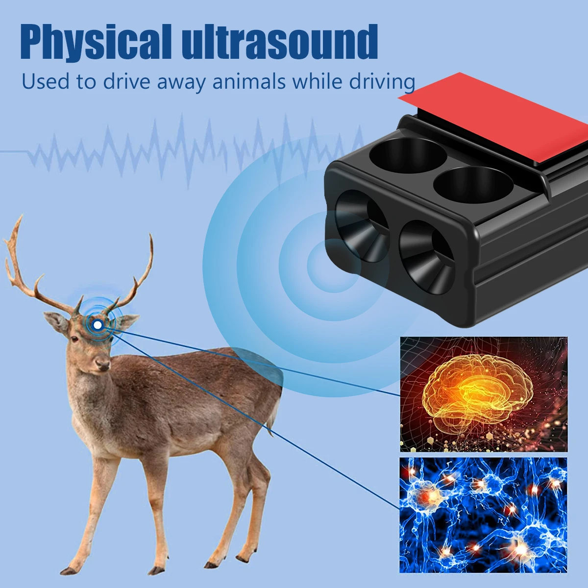 4Pcs Anti Collision Siren Deer Repeller Wildlife Repel Warn Device for Vehicle Field Drive Animal Warn Whistles Alert Equipment