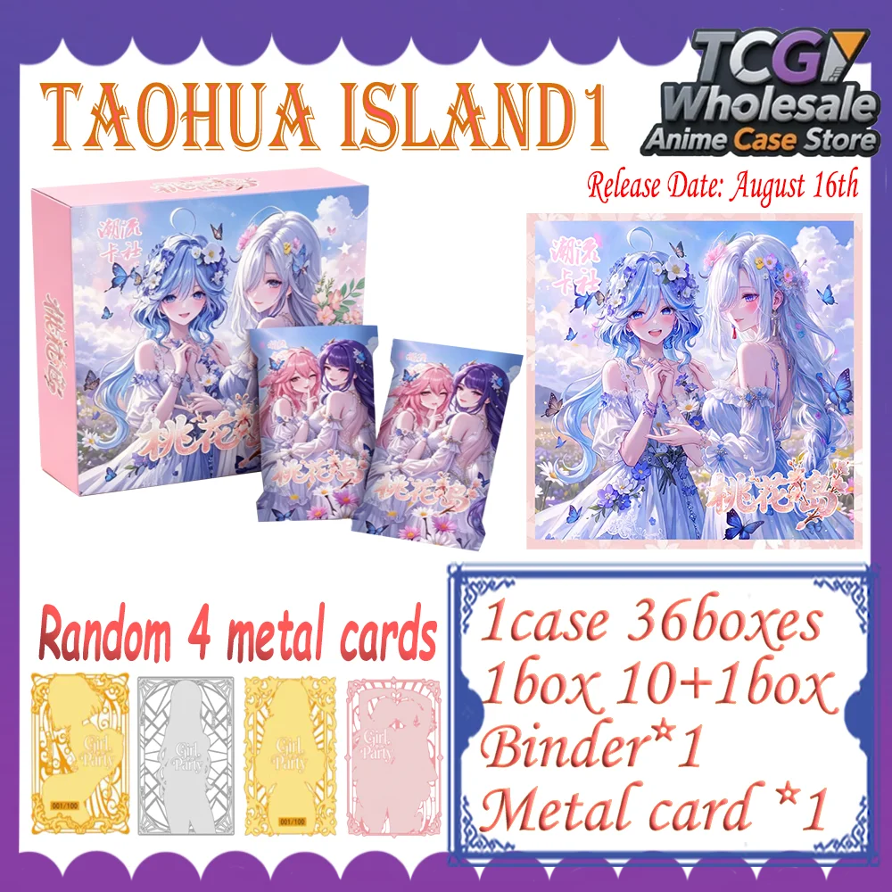 Goddess Story Taohua Island1 Waifu Cards Anime Girls Bikini Booster Box Anime Character Trading Cards Collection Gift Box