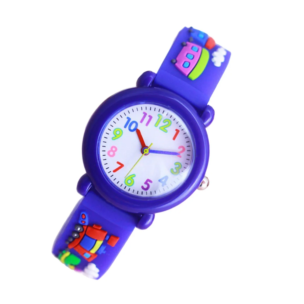 1Pcs 3D Silicone Watch Cartoon Decorative Wristwatch Comfortable Lovely Wrist Watch Clear Time Display