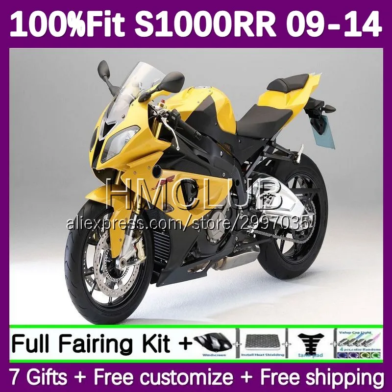 Injection Fairing For BMW S 1000RR 1000 RR S1000RR 09 10 11 12 13 14 71No.132 S1000 RR 2009 2010 2011 2012 2013 2014 top yellow