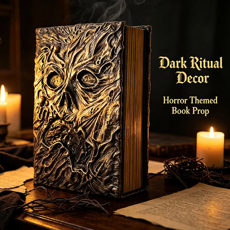 New Necronomicon Dark Magic Book Demon Evil Dead Summon Book Altar Ceremony Prop Book Collection Living Room Desktop Decorations