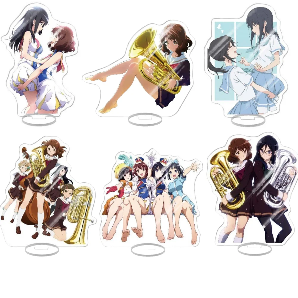 Hot Anime Sound! Euphonium Oumae Kumiko Acrylic Stand Model Figure Cosplay Plate Holder Topper Fans Desk Decor Plate Gift