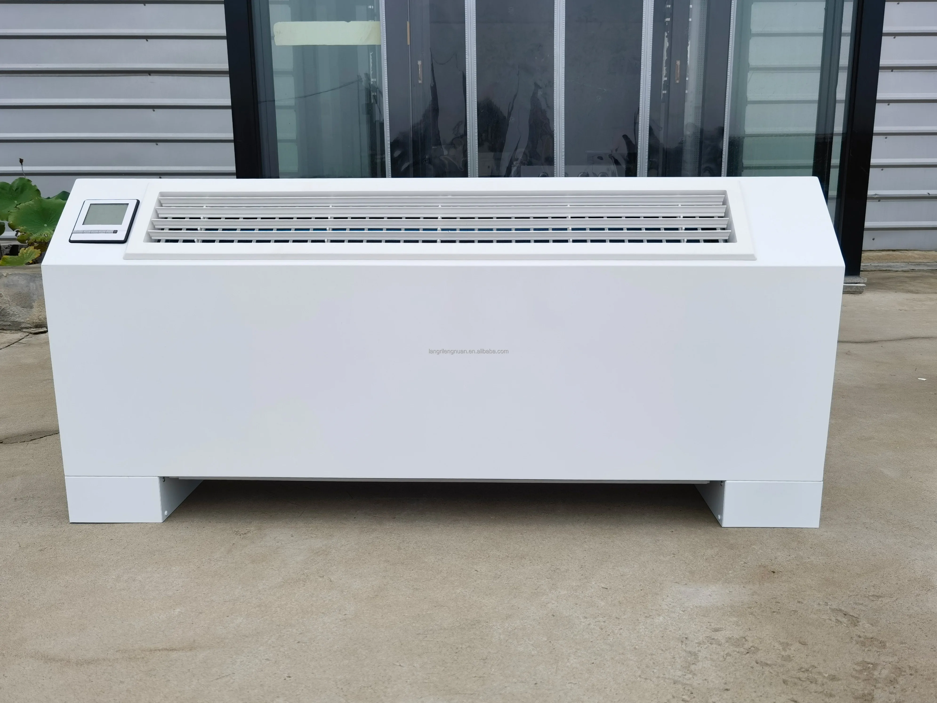 New Floor Standing Vertical Fan Coil Unit Heating Cooling HAVC System Indoor 220V AC/DC Motor Low Noise Water