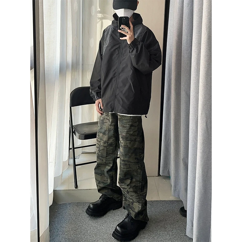 

Мужские камуфляжные рабочие брюки Cleanfit в стиле хип-хоп, осенне-зимние, свободного кроя, повседневные, для работы на лесозаготовительных объектах