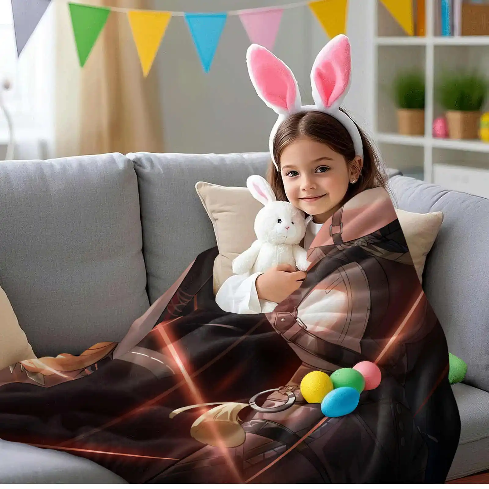 بطانية Zenless Zone Zero من الفلانيل مناسبة لسرير الأريكة والمكتب والسيارة وهدايا السفر الخارجية للرجال والنساء في جميع الفصول