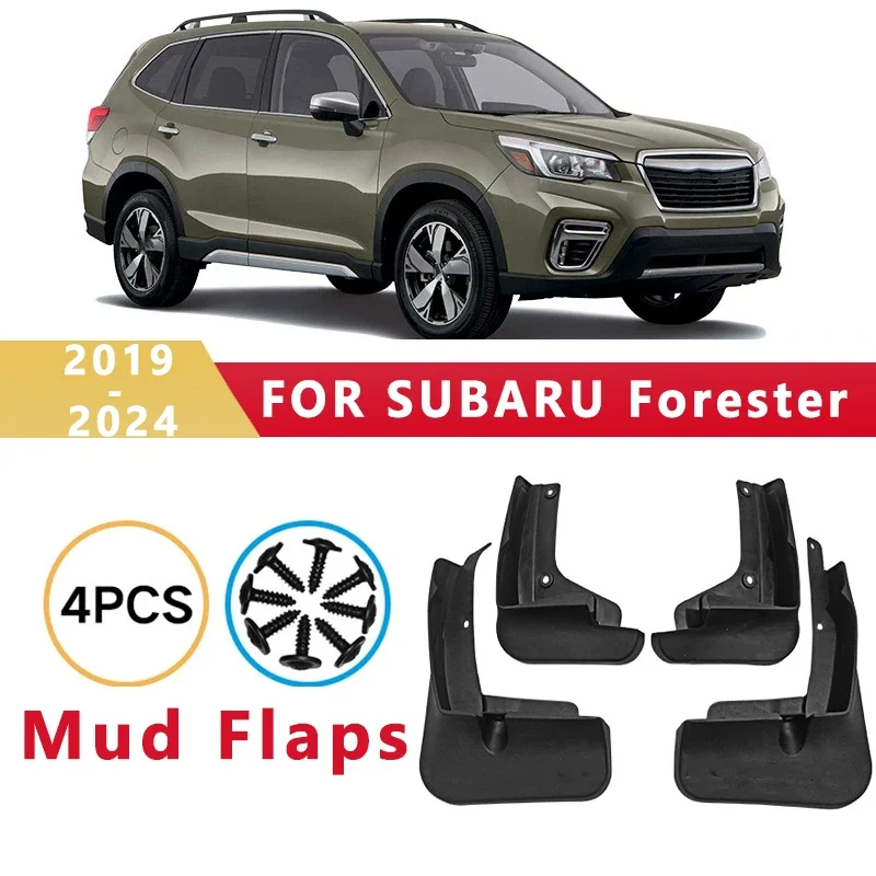

Mud Flaps Fit for SUBARU Forester 2019-2024 2020 2021 2022 2023 Mudguards Tire Fenders Splash Proof Accessories Wheel Guards 4ps