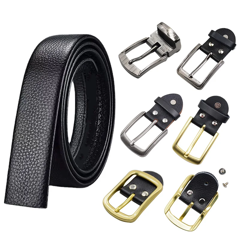 

2.5/3.5/4cm Men's Leather Belt Alloy Buckle Head Handmade Replacement Waistband Pin Buckle Diy Belt Leather Craft Accessories