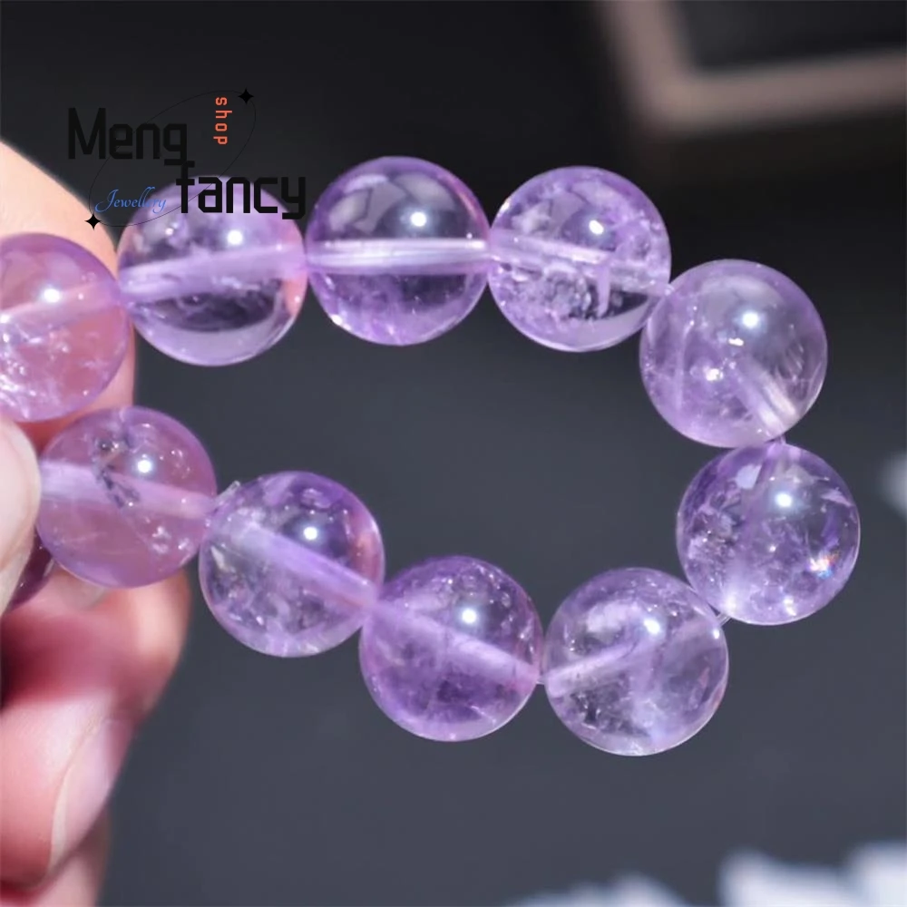 Natürliche Mode Kristall Crushed Ice Amethyst Armband einfache elegante hochwertige Modeschmuck sexy junge Mädchen Weihnachts geschenke