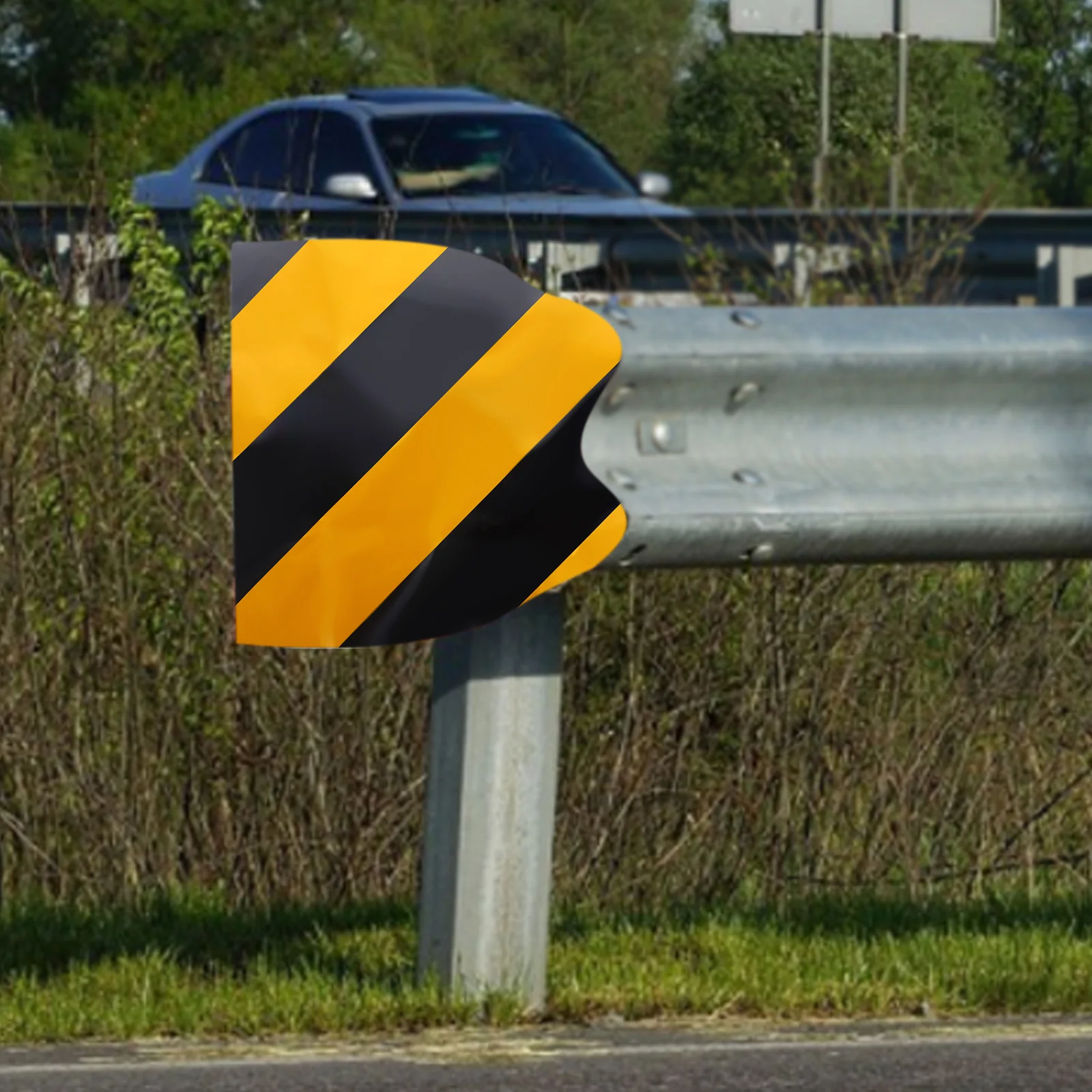 Highway Reflective End Cap Film Driveway Marker Stickers Road Safety Pavement Post Warning Signs Excellent Visibility Long