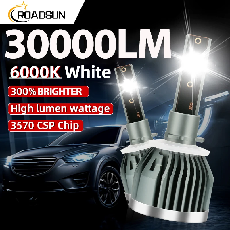 Kühlsystem 30000 lm 880 Auto-LED-Scheinwerfer mit integriertem Treiber, hochwertige 3570 CSP-Chips, LED-Lampen