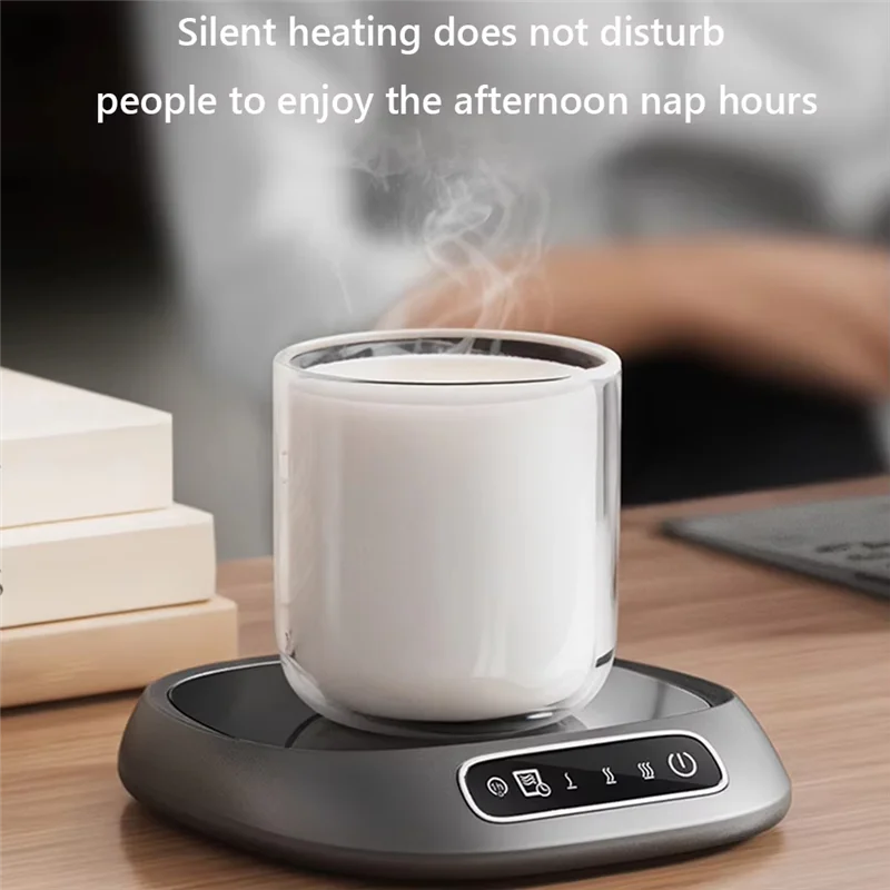 -ESTR Coffeemug دفئا مكتب كأس سخان مع إيقاف تلقائي ومؤقت كوب ذكي دفئا USB بالطاقة ترموستات كوستر للهدايا
