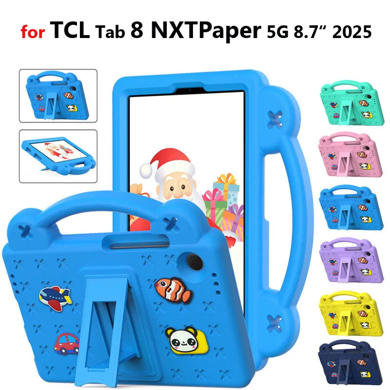 

Чехол Eva для TCL Tab 8 NXTpaper 5G 8,7 дюйма 2025 для TCL Tab 8 Gen 2 8,7 дюйма 2024 Корпус с милым узором Детский противоударный корпус из ЭВА