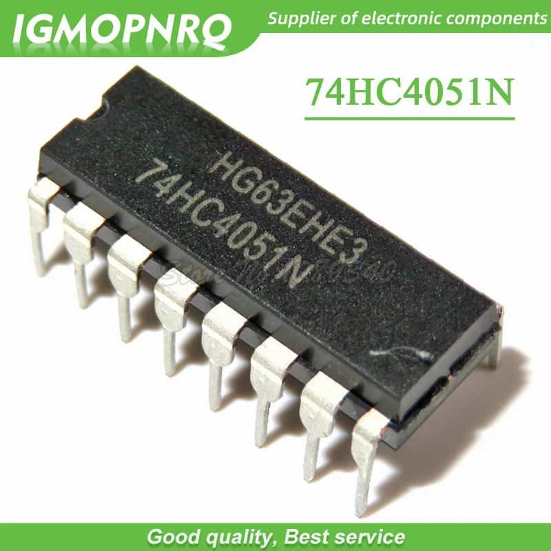 50pcs 74HC4051N 74HC4051 SN74HC4051N DIP-16 Multiplexer Switch ICs 8-CHANNEL  MUX/DEMUX new original